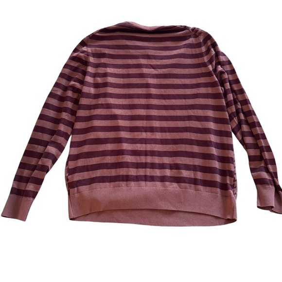 NWT Perry Ellis Men's Houndstooth Crewneck Sweater - Brown/Maroon - Picture 2 of 5